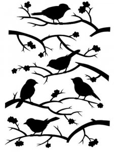 Sparrow Stencils 1