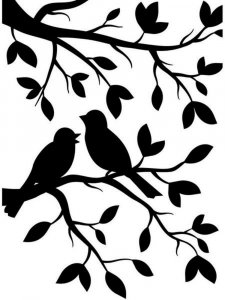 Sparrow Stencils 2