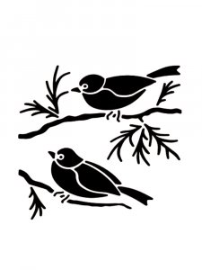 Sparrow Stencils 4