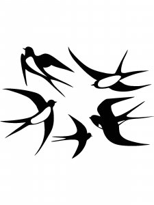 Swallow Stencils 12