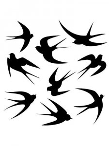 Swallow Stencils 8