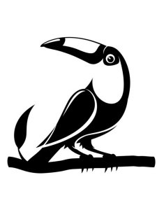 Toucan Stencil 9