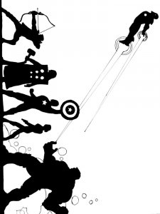 Avengers Stencil 3