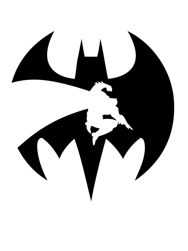 Free printable Batman stencils and templates