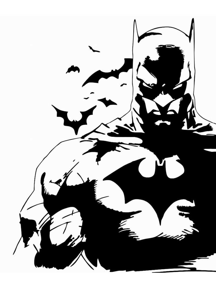 Disegno Stencil Batman