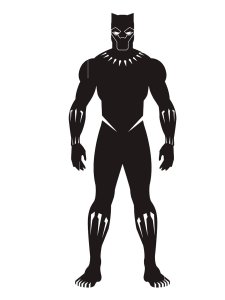 Black Panther Stencil 1
