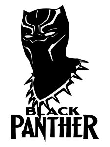 Black Panther Stencil 2