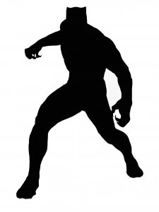 Black Panther Stencil 3