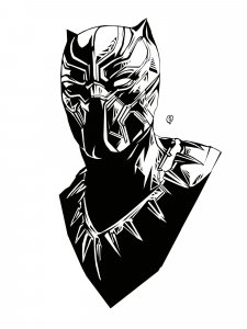 Black Panther Stencil 5