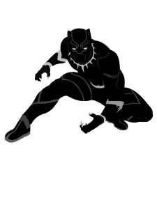 Black Panther Stencil 6