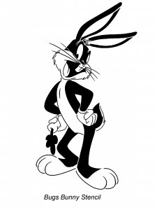 Bugs Bunny Stencil 8
