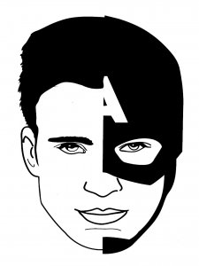 Captain America Stencil 11