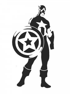 Captain America Stencil 12