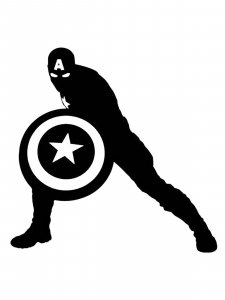 Captain America Stencil 14