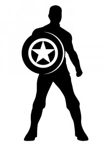 Captain America Stencil 3