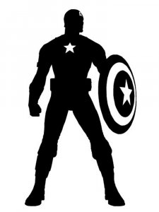 Captain America Stencil 4