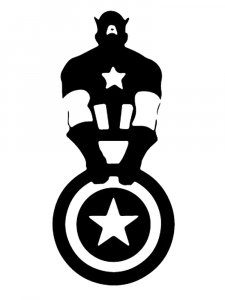 Captain America Stencil 8
