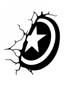 Captain America Stencil 9