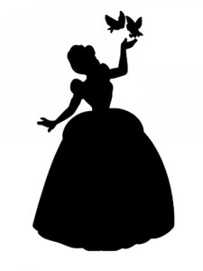 Cinderella Stencil 1