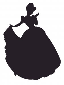 Cinderella Stencil 12