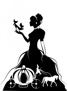Cinderella Stencil 3