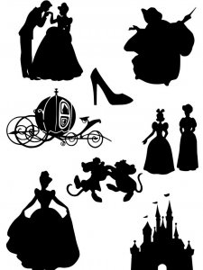 Cinderella Stencil 4