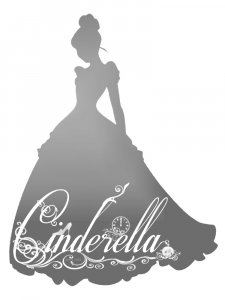 Cinderella Stencil 6