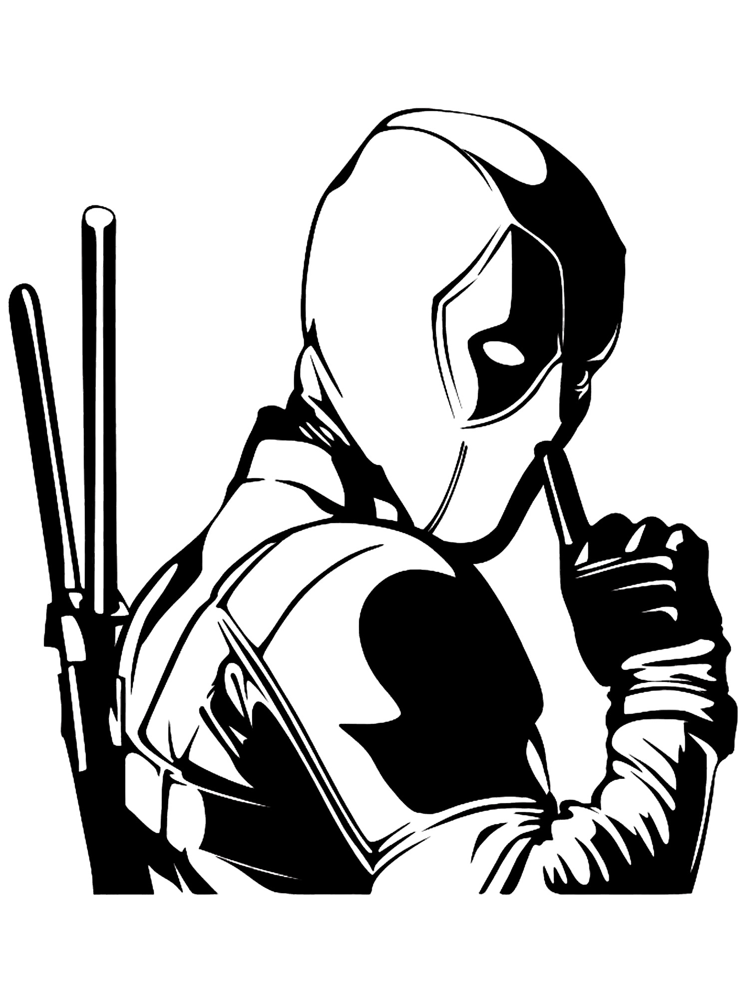 Deadpool Stencil