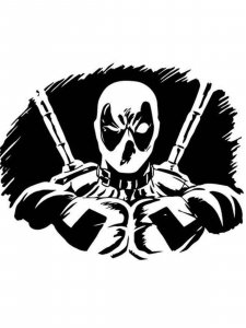 Deadpool Stencil 13