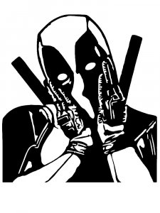 Deadpool Stencil 15