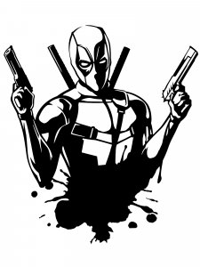 Deadpool Stencil 16