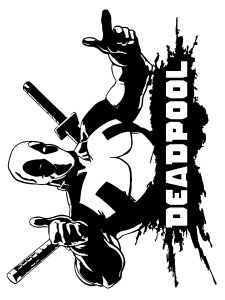 Deadpool Stencil 17