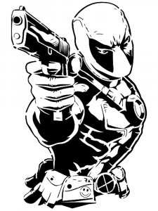 Deadpool Stencil 4