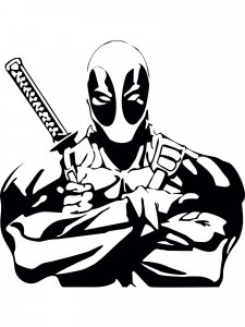 Deadpool Stencil 5