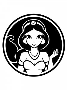 Disney Princesses Stencil 8
