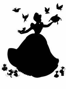 Disney Princesses Stencil 9