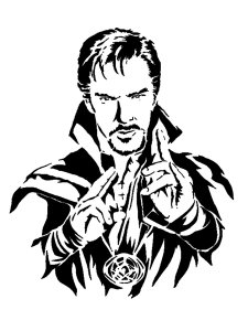 Doctor Strange Stencil 1