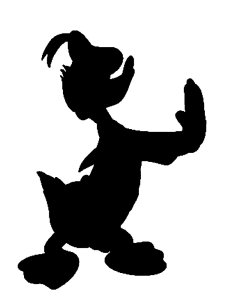 Donald Duck Stencil 2