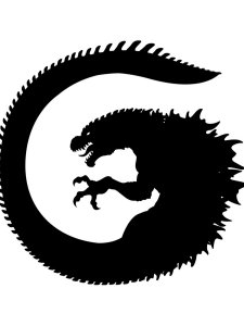 Godzilla Stencil 11