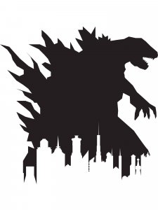 Godzilla Stencil 8