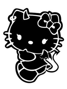 Hello Kitty Stencil 1