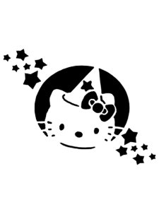 Hello Kitty Stencil 9