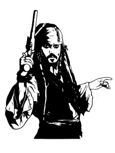 Jack Sparrow Stencils 1