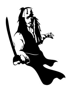 Jack Sparrow Stencils 2
