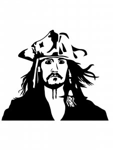 Jack Sparrow Stencils 5