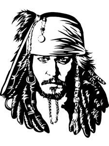 Jack Sparrow Stencils 6