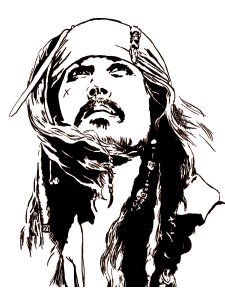 Jack Sparrow Stencils 7