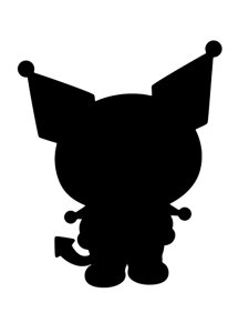 Kuromi Stencil 1
