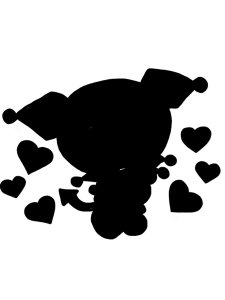Kuromi Stencil 2