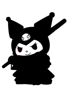 Kuromi Stencil 3